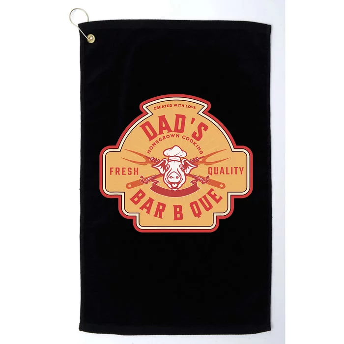 Dad's Bar B Que Griller Design Platinum Collection Golf Towel