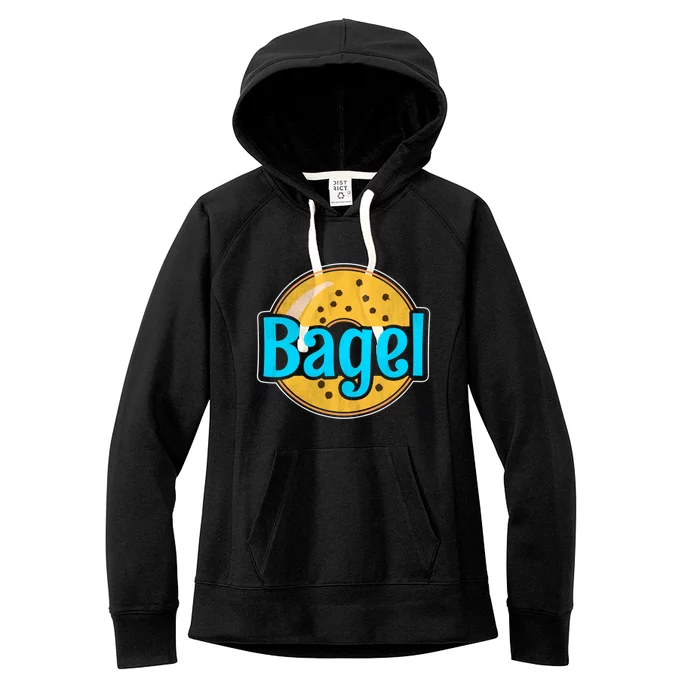 Distressed Bagel Baking And Bagel Lovers Baker Gift Women's Fleece Hoodie