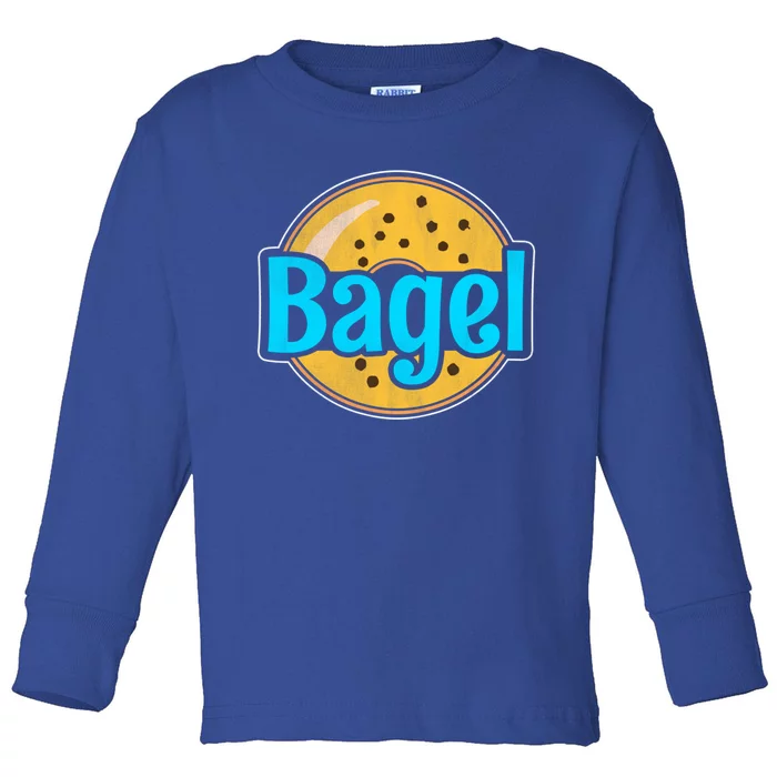 Distressed Bagel Baking And Bagel Lovers Baker Gift Toddler Long Sleeve Shirt