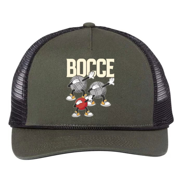 Dabbing Bocce Ball With Jack Bocci Dab Bocce Ball Gift Retro Rope Trucker Hat Cap