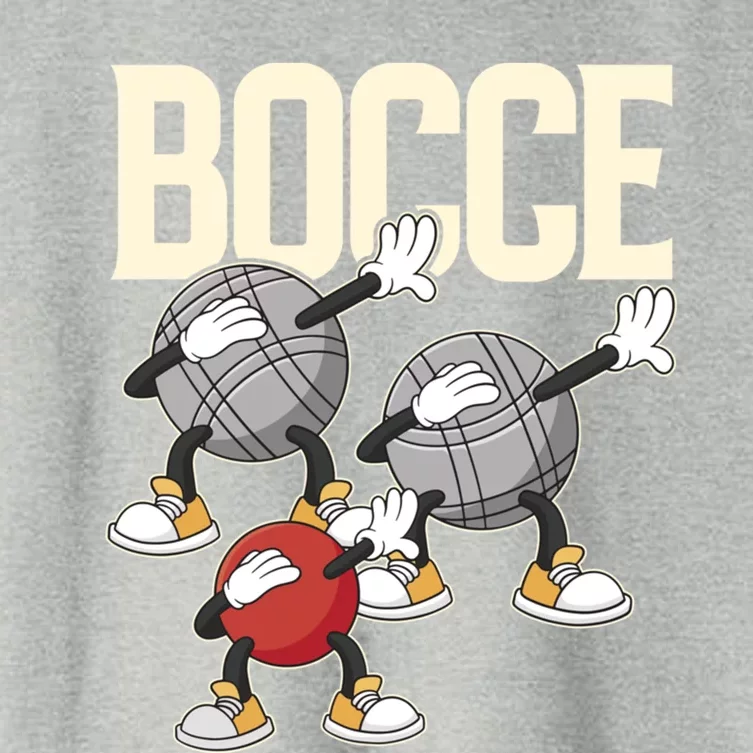 Dabbing Bocce Ball With Jack Bocci Dab Bocce Ball Gift Women's Crop Top Tee