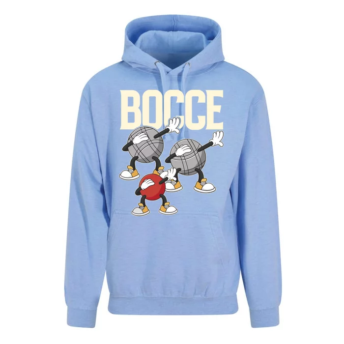 Dabbing Bocce Ball With Jack Bocci Dab Bocce Ball Gift Unisex Surf Hoodie