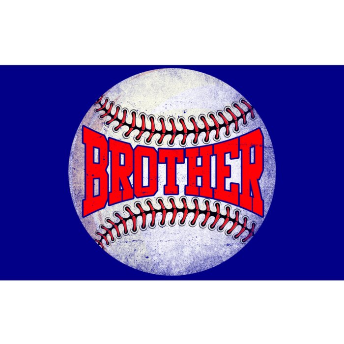 Distressed Baseball Brother Funny Fathers Day Gift Bumper Sticker