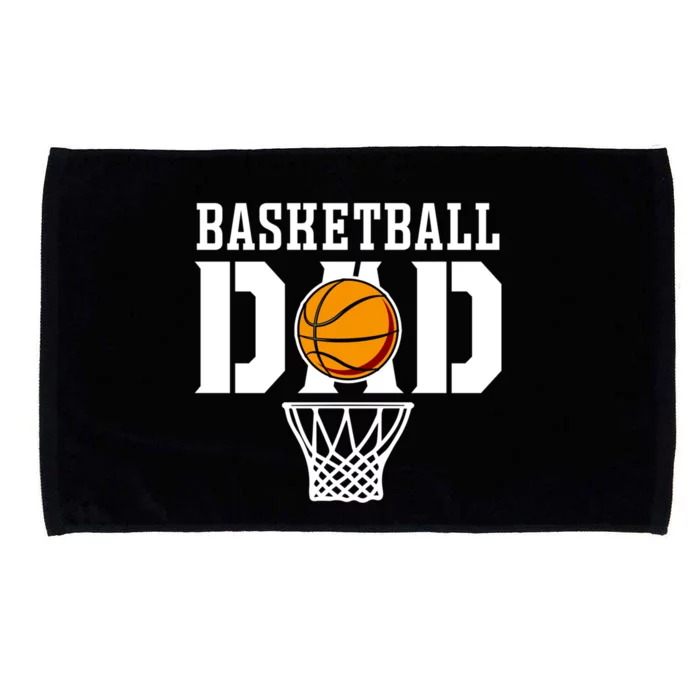 Dad Basketball Basketball Dad Gift Microfiber Hand Towel