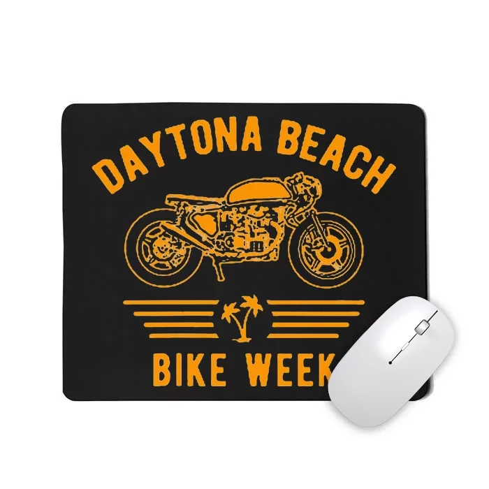 Daytona Beach Bike Week Retro Motorcycle Mousepad