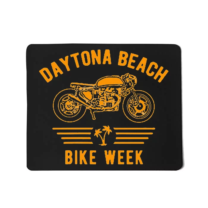 Daytona Beach Bike Week Retro Motorcycle Mousepad