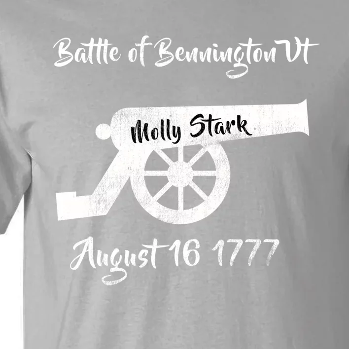 Distressed Battle Bennington Vt Day Molly Stark Cannon Retro Cool Gift Tall T-Shirt