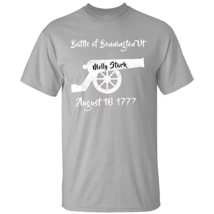 Distressed Battle Bennington Vt Day Molly Stark Cannon Retro Cool Gift Tall T-Shirt