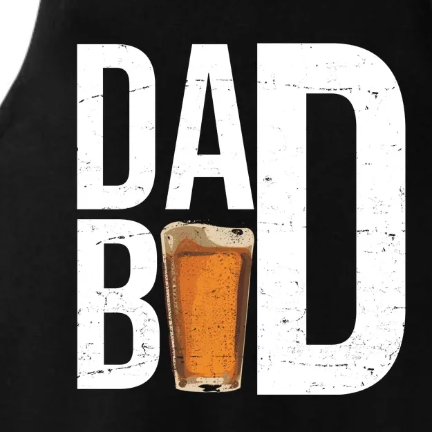 Dad Bod Beer Ladies Tri-Blend Wicking Tank