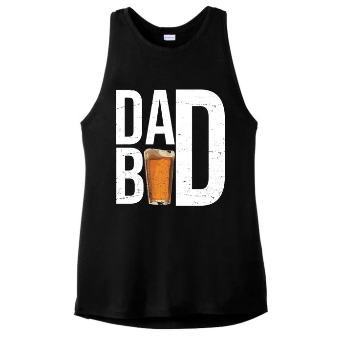 Dad Bod Beer Ladies Tri-Blend Wicking Tank