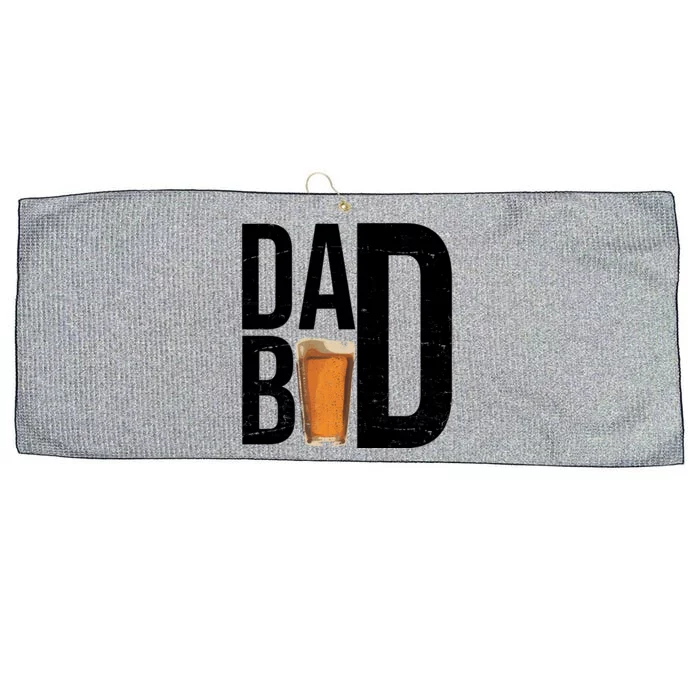 Dad Bod Beer Large Microfiber Waffle Golf Towel