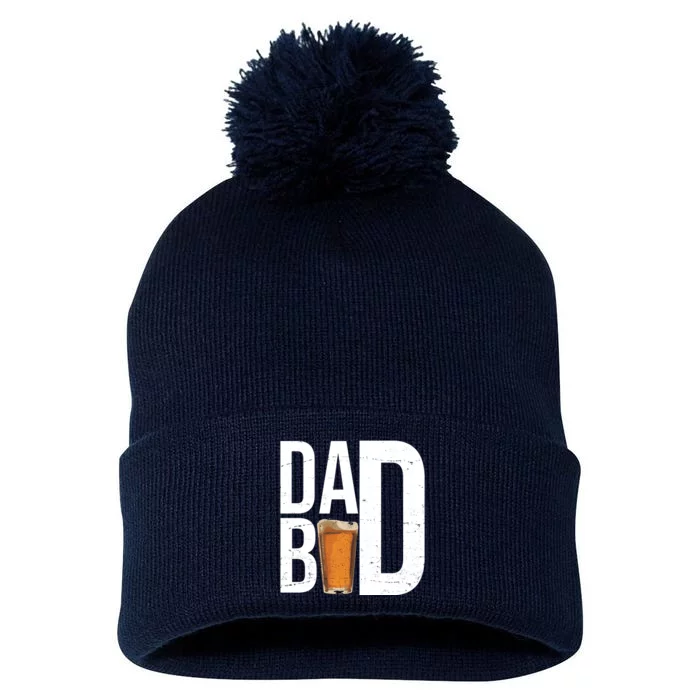 Dad Bod Beer Pom Pom 12in Knit Beanie