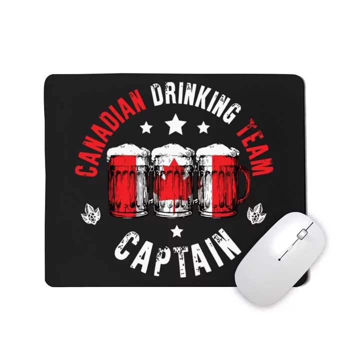 Drink Beer Can Canada Flag Funny Drinking Canadian Team Mousepad