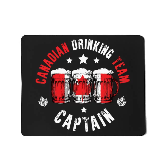 Drink Beer Can Canada Flag Funny Drinking Canadian Team Mousepad