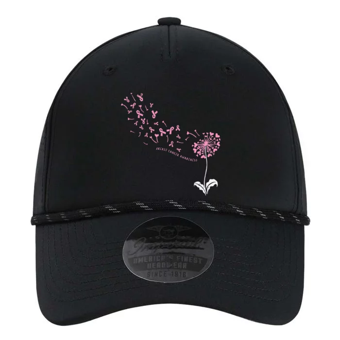 Dandelion Breast Cancer Awareness Pink Ribbon Support Gift Performance The Dyno Cap