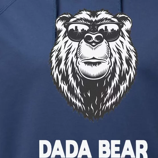 Dada Bear Cool Gift For Father Day Birthday Performance Fleece Hoodie