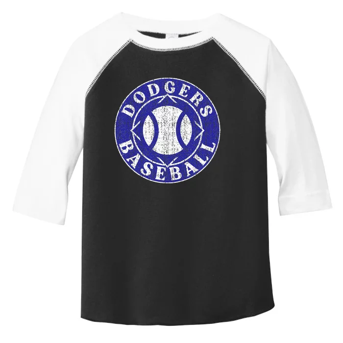 Dodger Baseball Crest Toddler Fine Jersey T-Shirt