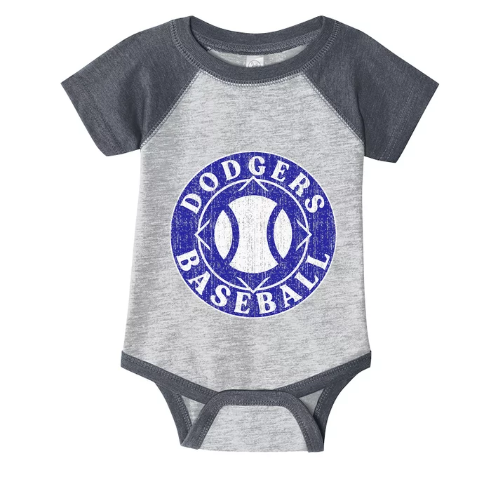 Dodger Baseball Crest Infant Baby Jersey Bodysuit