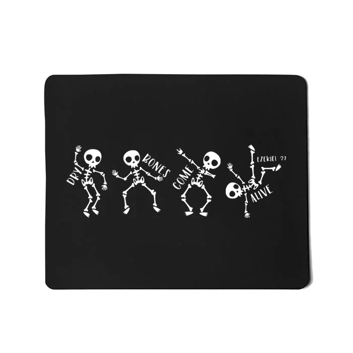 Dry Bones Come Alive Relaxed Funny Skeleton Dancing Mousepad