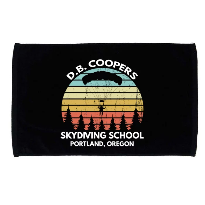 D B Coopers Skydiving School Portland Oregon Funny Cool Gift Microfiber Hand Towel