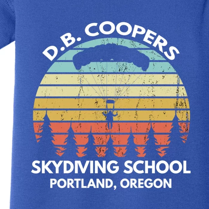 D B Coopers Skydiving School Portland Oregon Funny Cool Gift Baby Bodysuit