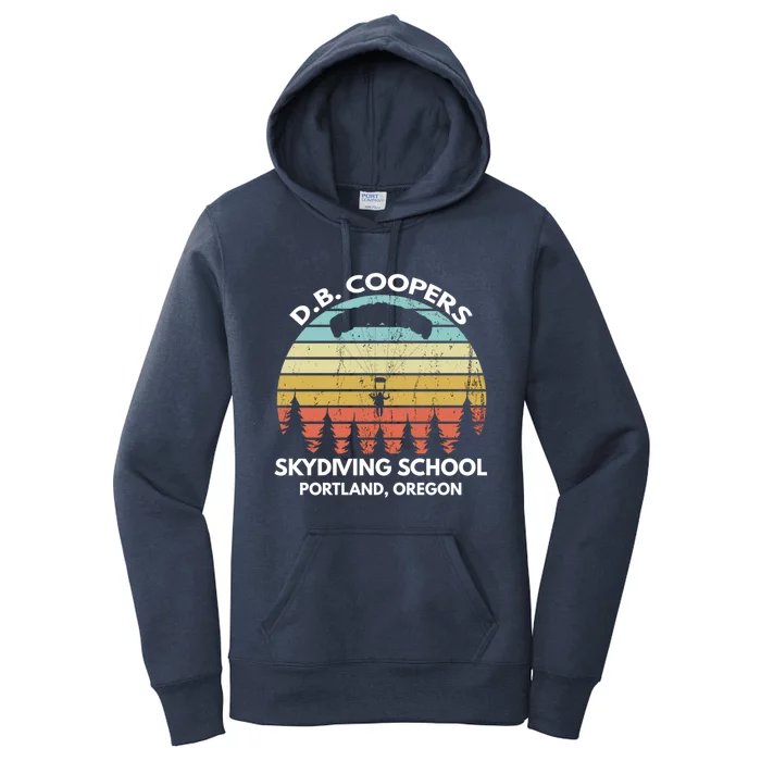 D B Coopers Skydiving School Portland Oregon Funny Cool Gift Women's Pullover Hoodie