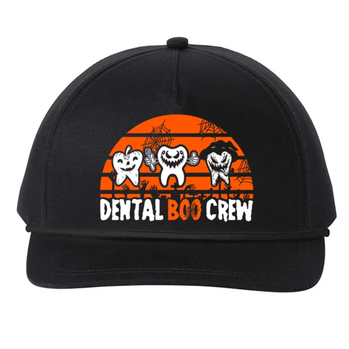 Dental Boo Crew Dentist Halloween Costume Dental Squad Gift Snapback Five-Panel Rope Hat