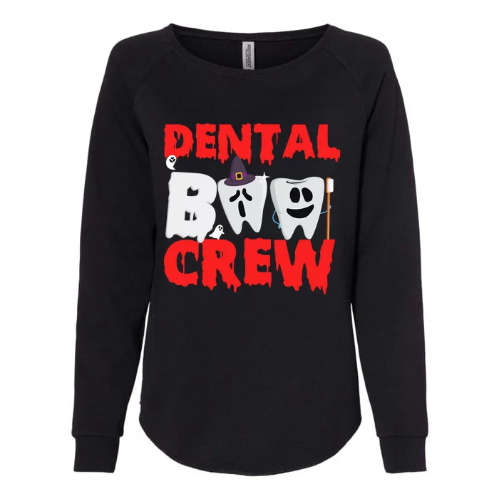 Dental Boo Crew Funny Dentist Assistant Halloween Costume Gift Womens California Wash Sweatshirt