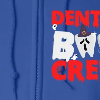 Dental Boo Crew Funny Dentist Assistant Halloween Costume Gift Full Zip Hoodie