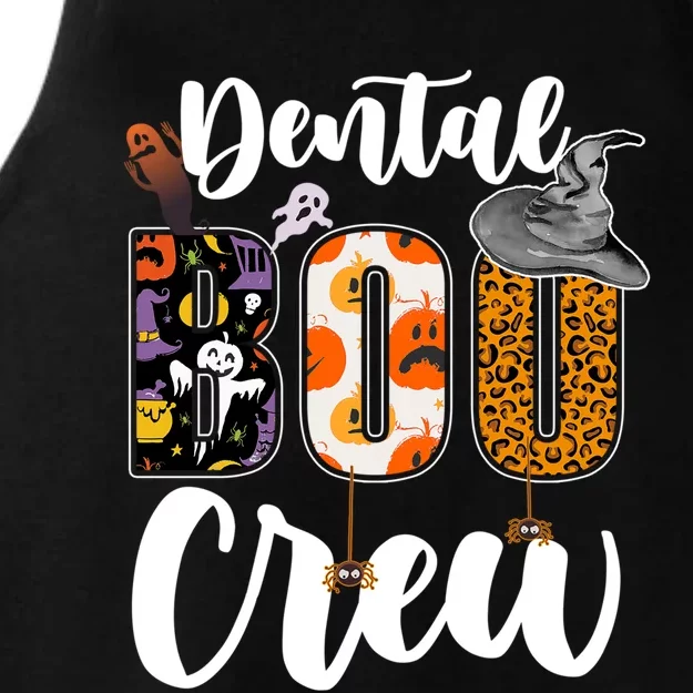 Dental Boo Crew Ghost Funny Dentist And Assistants Halloween Gift Ladies Tri-Blend Wicking Tank