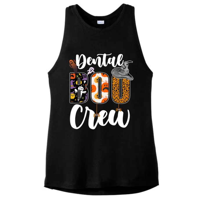 Dental Boo Crew Ghost Funny Dentist And Assistants Halloween Gift Ladies Tri-Blend Wicking Tank