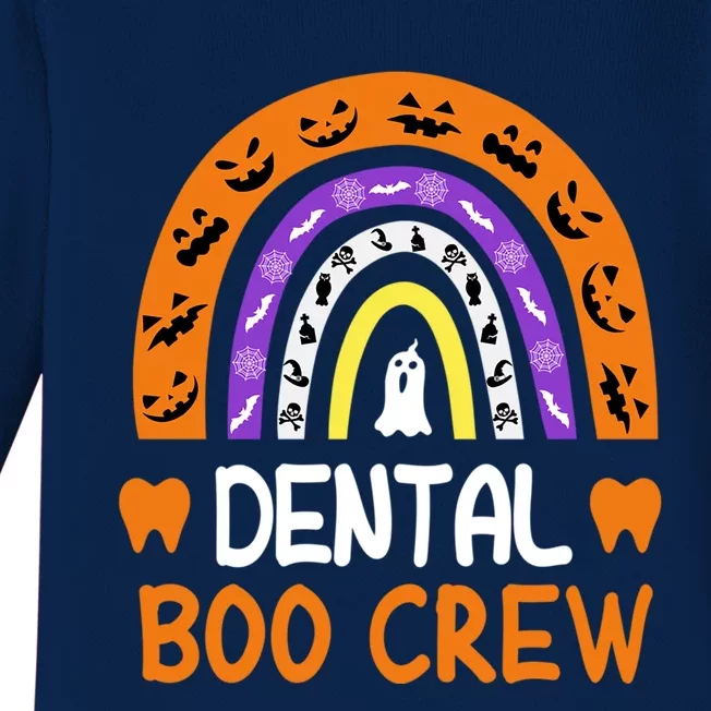 Dental Boo Crew Halloween Dentist Costume Dental Hygienist Gift Baby Long Sleeve Bodysuit