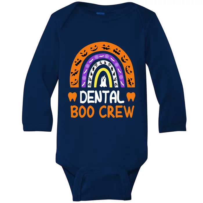 Dental Boo Crew Halloween Dentist Costume Dental Hygienist Gift Baby Long Sleeve Bodysuit