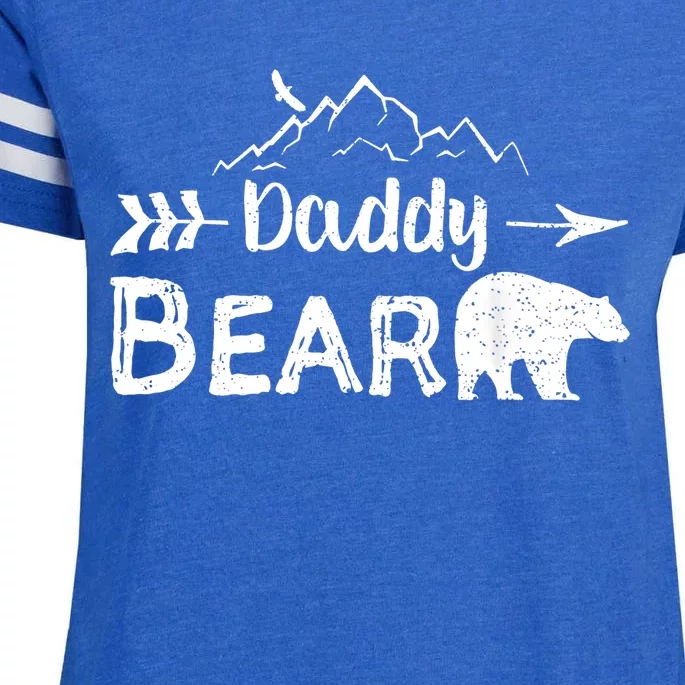 Daddy Bear Cute Gift Matching Family Mama Papa Bear Camping Gift Enza Ladies Jersey Football T-Shirt