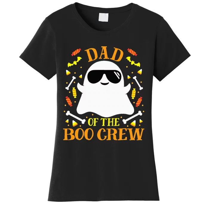 Dad Boo Crew Ghost Matching Family Set Group Halloween Women's T-Shirt