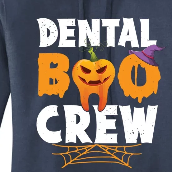 Dental Boo Crew Halloween Dentist Dentistry Tooth Lover Cute Gift Women's Pullover Hoodie