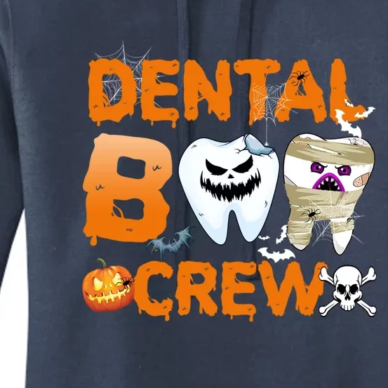 Dental Boo Crew Halloween Dentists Dental Asst Matching Gift Women's Pullover Hoodie