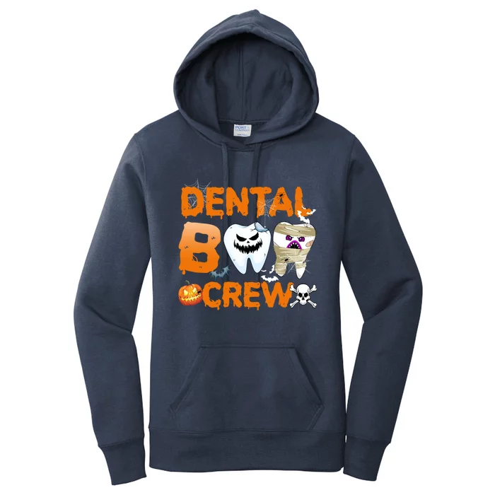 Dental Boo Crew Halloween Dentists Dental Asst Matching Gift Women's Pullover Hoodie