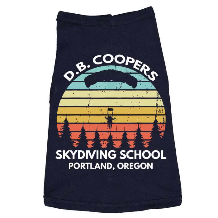 D. B. Coopers Skydiving School Portland, Oregon Funny Doggie Tank