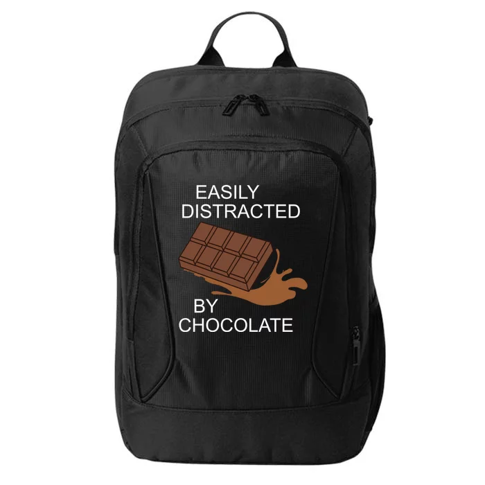 Distracted By Chocolate Delicious Chocolate Lover Funny Gift City Backpack