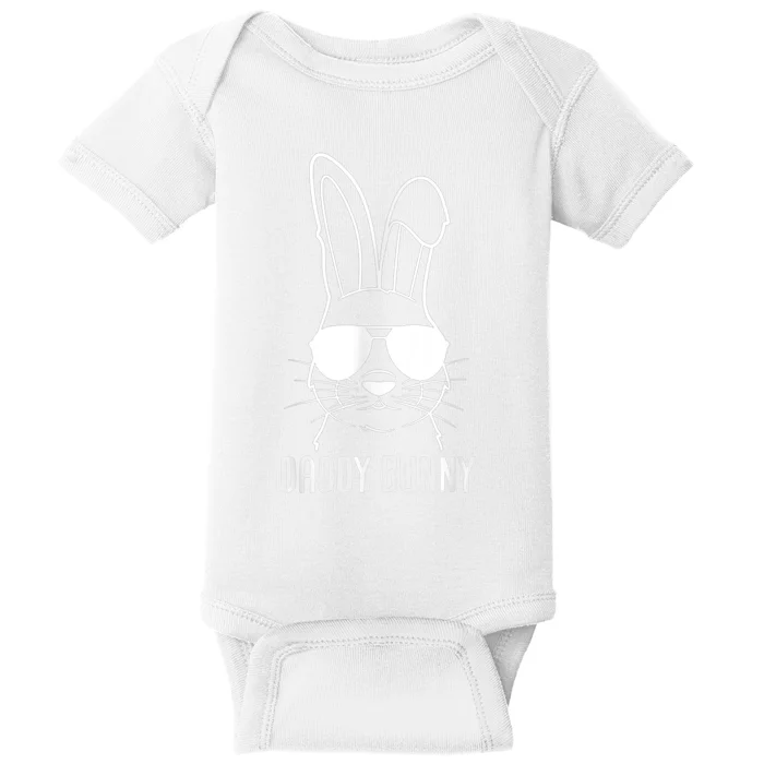 Daddy Bunny Cute Bunny Face Matching Family Easter Shirt Baby Bodysuit
