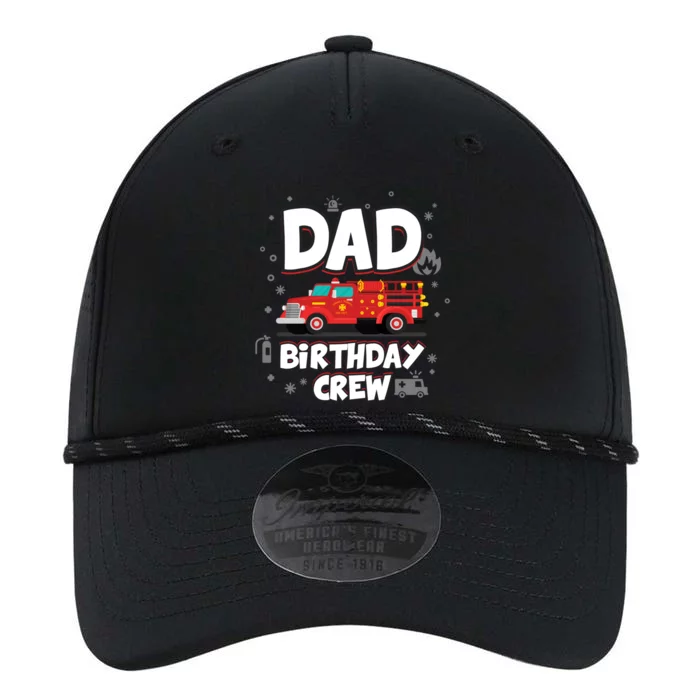 Dad Birthday Crew Firefighter Daddy Fire Truck Bday Fire Great Gift Performance The Dyno Cap