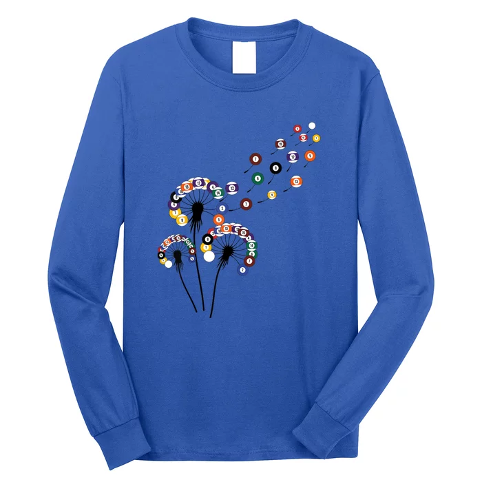 Dandelion Billiard Cute Billiard Player Snooker Gift Long Sleeve Shirt