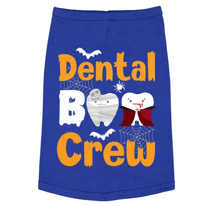 Dental Boo Crew Halloween Funny Dentist Assistant Gift Doggie Tank