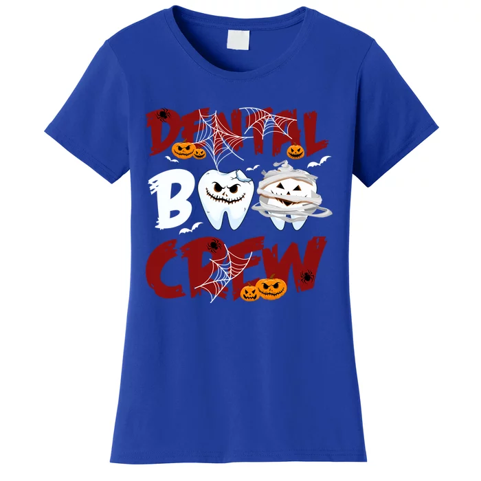 Dental Boo Crew Halloween Funny Dentist Assistant Gift Women's T-Shirt