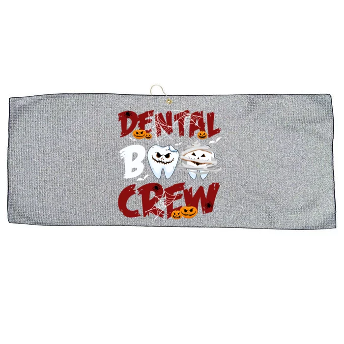 Dental Boo Crew Halloween Funny Dentist Assistant Gift Large Microfiber Waffle Golf Towel