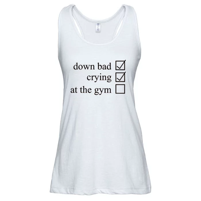 Down Bad Crying At The Gym Ladies Essential Flowy Tank