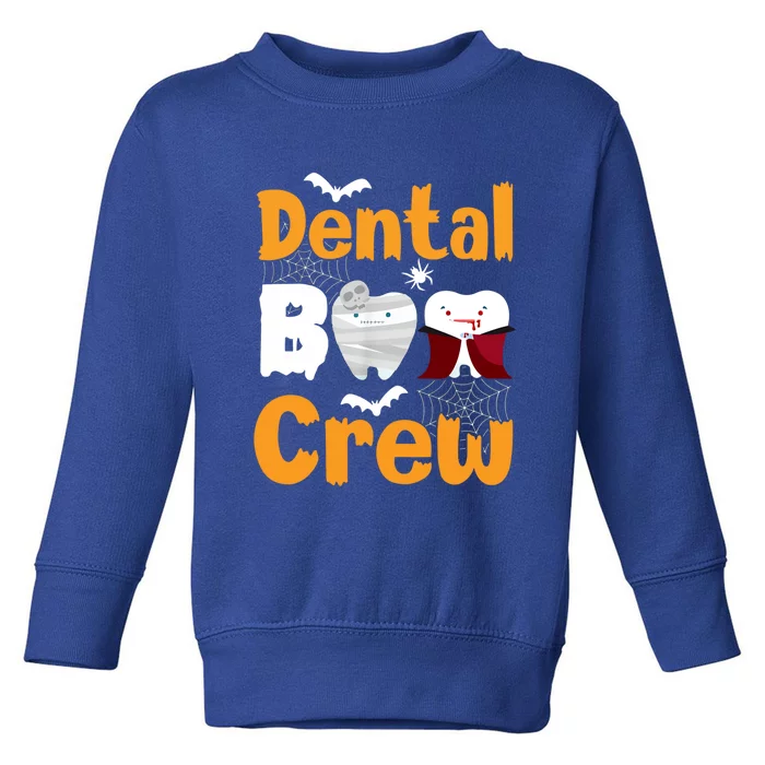 Dental Boo Crew Halloween Funny Dentist Assistant Gift Toddler Sweatshirt