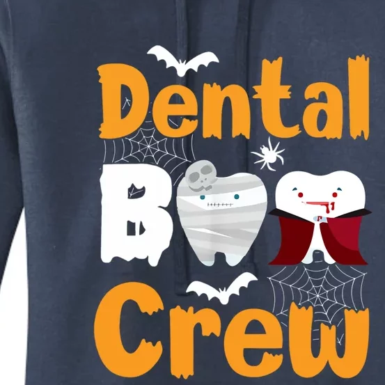 Dental Boo Crew Halloween Funny Dentist Assistant Gift Women's Pullover Hoodie