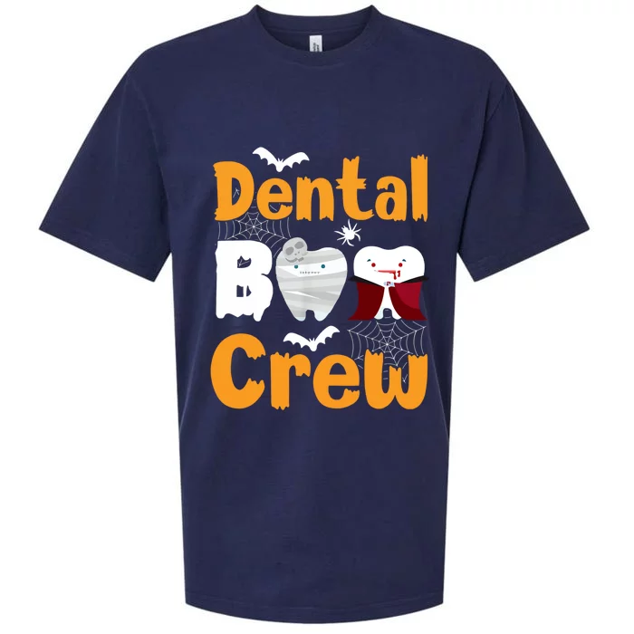 Dental Boo Crew Halloween Funny Dentist Assistant Gift Sueded Cloud Jersey T-Shirt